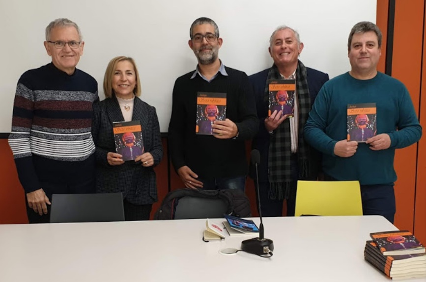 Presentación en Cieza de Sexo Robótico con Francisco Javier Illán Vivas, Toñy Riquelme, PEdro Pujante, Pedro Diego Gil López y Juan Gil Pala